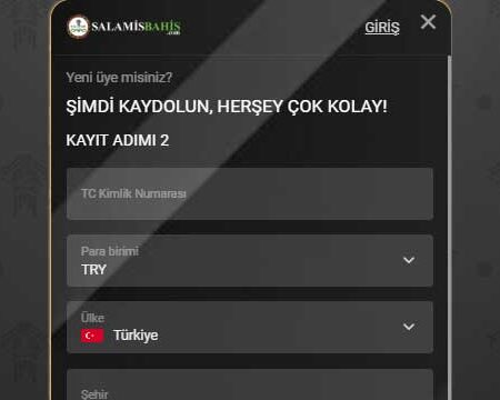 Salamisbahis Kayıt
